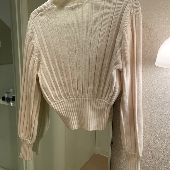 Wilfred Cream Ribbed Cardigan - Picture 3 of 3
